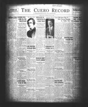 The Cuero Record (Cuero, Tex.), Vol. 70, No. 137, Ed. 1 Monday, June 10, 1929