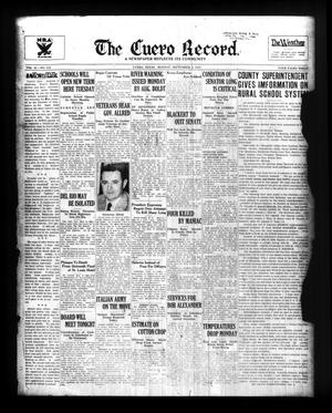 The Cuero Record. (Cuero, Tex.), Vol. 41, No. 212, Ed. 1 Monday, September 9, 1935