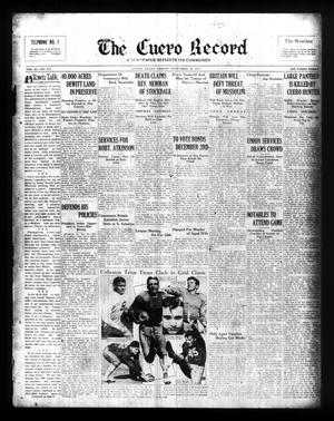 The Cuero Record (Cuero, Tex.), Vol. 41, No. 277, Ed. 1 Friday, November 29, 1935