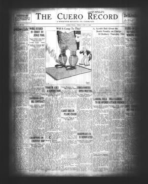 The Cuero Record (Cuero, Tex.), Vol. 70, No. 141, Ed. 1 Friday, June 14, 1929