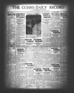 Primary view of object titled 'The Cuero Daily Record (Cuero, Tex.), Vol. 69, No. 86, Ed. 1 Monday, October 8, 1928'.
