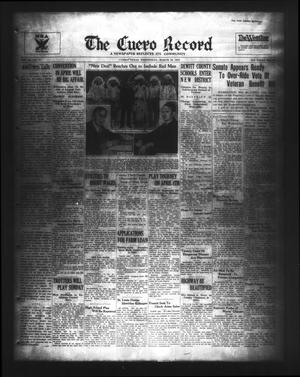The Cuero Record (Cuero, Tex.), Vol. 40, No. 74, Ed. 1 Wednesday, March 28, 1934