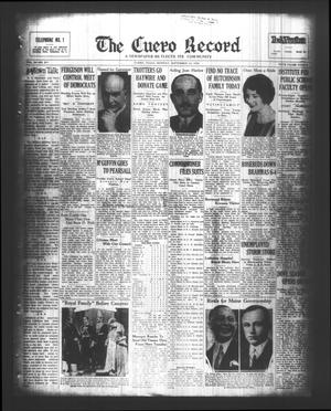 The Cuero Record (Cuero, Tex.), Vol. 38, No. 217, Ed. 1 Monday, September 12, 1932