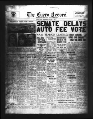 The Cuero Record (Cuero, Tex.), Vol. 40, No. 26, Ed. 1 Wednesday, January 31, 1934