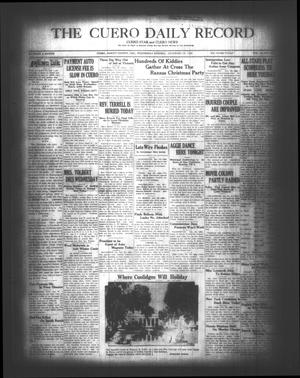 The Cuero Daily Record (Cuero, Tex.), Vol. 69, No. 152, Ed. 1 Wednesday, December 26, 1928
