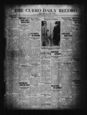Primary view of object titled 'The Cuero Daily Record (Cuero, Tex.), Vol. 66, No. 55, Ed. 1 Tuesday, March 8, 1927'.