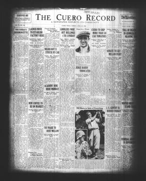 Primary view of object titled 'The Cuero Record (Cuero, Tex.), Vol. 70, No. 100, Ed. 1 Sunday, April 28, 1929'.