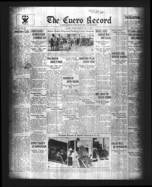 Primary view of object titled 'The Cuero Record (Cuero, Tex.), Vol. 40, No. 112, Ed. 1 Friday, May 11, 1934'.