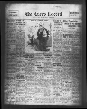 The Cuero Record (Cuero, Tex.), Vol. 37, No. 263, Ed. 1 Sunday, November 8, 1931