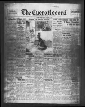 The Cuero Record (Cuero, Tex.), Vol. 37, No. 245, Ed. 1 Sunday, October 18, 1931