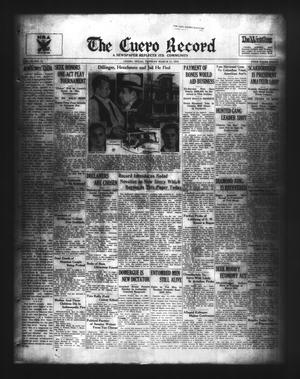 The Cuero Record (Cuero, Tex.), Vol. 40, No. 61, Ed. 1 Tuesday, March 13, 1934