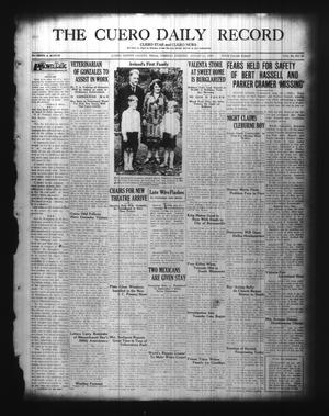 The Cuero Daily Record (Cuero, Tex.), Vol. 69, No. 45, Ed. 1 Tuesday, August 21, 1928