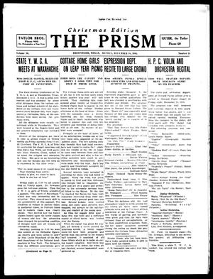 The Prism (Brownwood, Tex.), Vol. 16, No. 15, Ed. 1, Monday, December 18, 1916