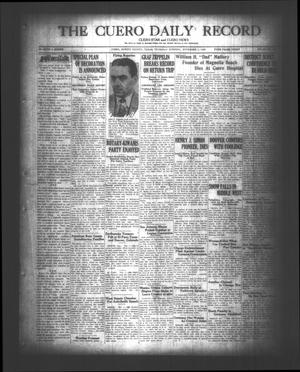 Primary view of object titled 'The Cuero Daily Record (Cuero, Tex.), Vol. 69, No. 107, Ed. 1 Thursday, November 1, 1928'.