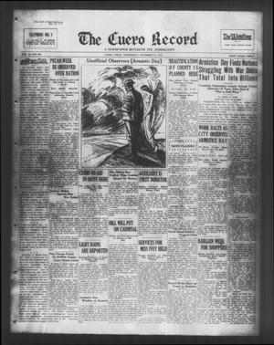 The Cuero Record (Cuero, Tex.), Vol. 37, No. 266, Ed. 1 Wednesday, November 11, 1931