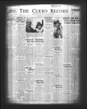The Cuero Record (Cuero, Tex.), Vol. 70, No. 255, Ed. 1 Sunday, October 27, 1929