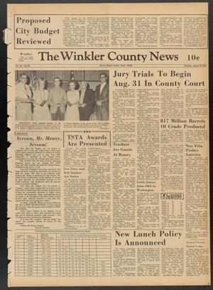 The Winkler County News (Kermit, Tex.), Vol. 35, No. 43, Ed. 1 Thursday, August 19, 1971
